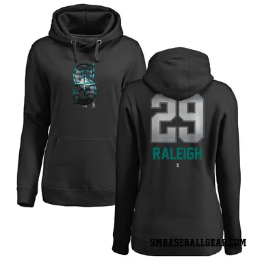 Black Women's Cal Raleigh Seattle Mariners Branded Midnight Mascot Pullover Hoodie -