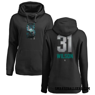Black Women's Weston Wilson Seattle Mariners Branded Midnight Mascot Pullover Hoodie -