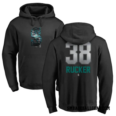 Black Youth Michael Rucker Seattle Mariners Branded Midnight Mascot Pullover Hoodie -