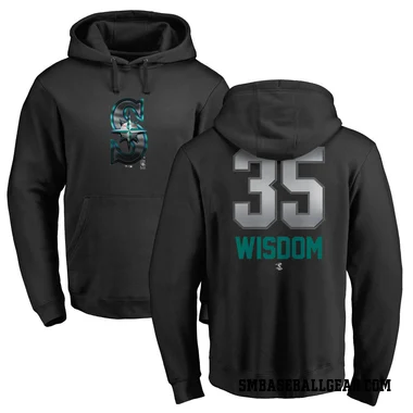 Black Youth Patrick Wisdom Seattle Mariners Branded Midnight Mascot Pullover Hoodie -