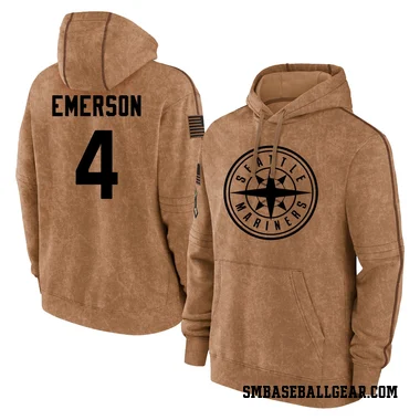 Brown Men's Colt Emerson Seattle Mariners 2023 Salute to Service Club Pullover Hoodie