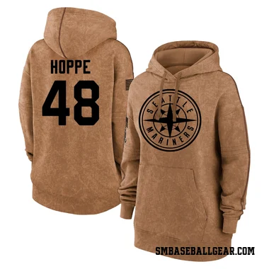 Brown Women's Alex Hoppe Seattle Mariners 2023 Salute to Service Pullover Hoodie