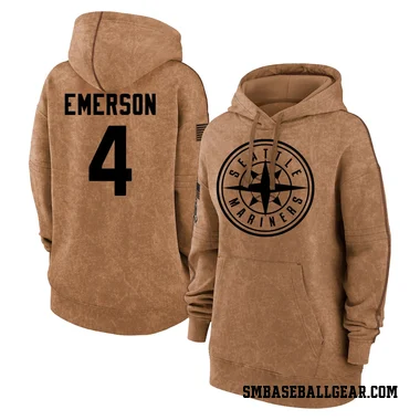 Brown Women's Colt Emerson Seattle Mariners 2023 Salute to Service Pullover Hoodie
