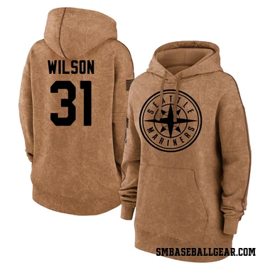 Brown Women's Weston Wilson Seattle Mariners 2023 Salute to Service Pullover Hoodie