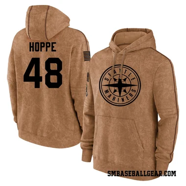 Brown Youth Alex Hoppe Seattle Mariners 2023 Salute to Service Club Pullover Hoodie