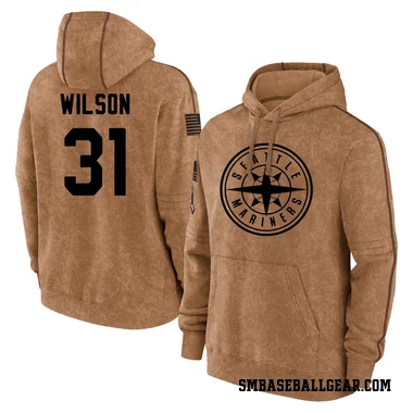 Brown Youth Weston Wilson Seattle Mariners 2023 Salute to Service Club Pullover Hoodie