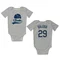 Gray Seattle Mariners Cal Raleigh   Newborn & Infant Bodysuit