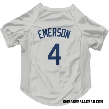 Gray Seattle Mariners Colt Emerson   Dog & Cat Pet Jersey
