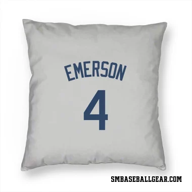 Gray Seattle Mariners Colt Emerson   Pillow Cover (18 X 18)
