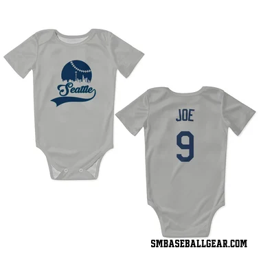 Gray Seattle Mariners Connor Joe   Newborn & Infant Bodysuit