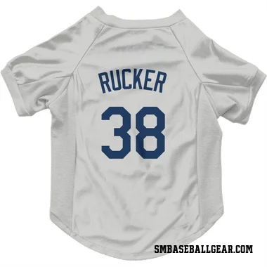 Gray Seattle Mariners Michael Rucker   Dog & Cat Pet Jersey