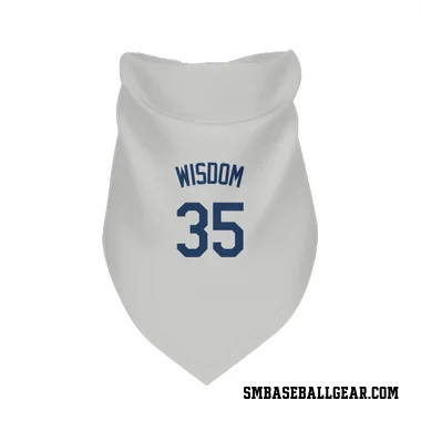 Gray Seattle Mariners Patrick Wisdom   Dog & Cat Pet Bandana