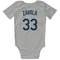 Gray Seattle Mariners Seby Zavala   Newborn & Infant Bodysuit