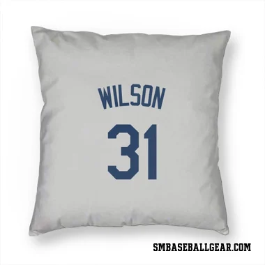 Gray Seattle Mariners Weston Wilson   Pillow Cover (18 X 18)