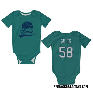 Green Seattle Mariners Ken Giles   Newborn & Infant Bodysuit