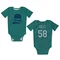 Green Seattle Mariners Ken Giles   Newborn & Infant Bodysuit