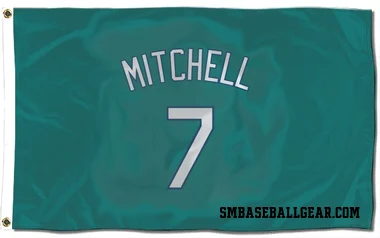 Green Seattle Mariners Kevin Mitchell   Flag (3 X 5)