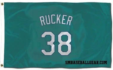 Green Seattle Mariners Michael Rucker   Flag (3 X 5)