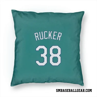 Green Seattle Mariners Michael Rucker   Pillow Cover (18 X 18)