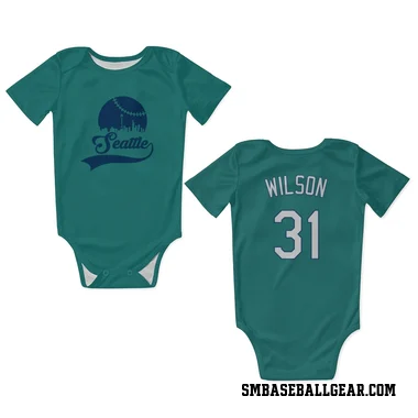 Green Seattle Mariners Weston Wilson   Newborn & Infant Bodysuit