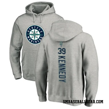 Men's Buddy Kennedy Seattle Mariners Ash Backer Pullover Hoodie