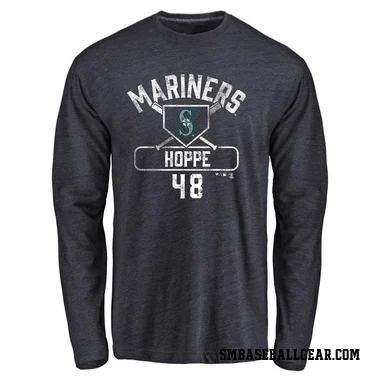 Navy Men's Alex Hoppe Seattle Mariners Base Runner Long Sleeve T-Shirt -
