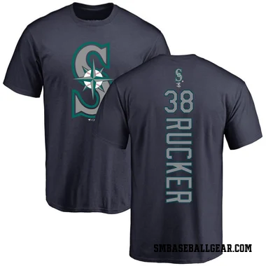 Navy Men's Michael Rucker Seattle Mariners Backer T-Shirt -