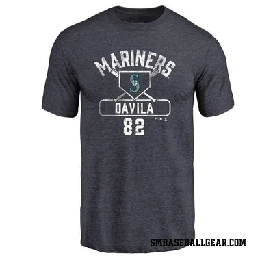 Navy Men's Nick Davila Seattle Mariners Base Runner T-Shirt -
