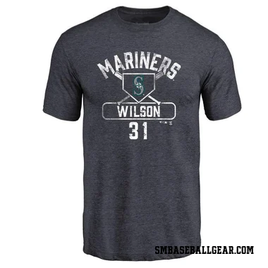 Navy Men's Weston Wilson Seattle Mariners Base Runner T-Shirt -