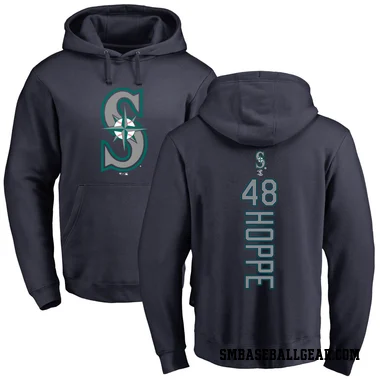 Navy Youth Alex Hoppe Seattle Mariners Backer Pullover Hoodie