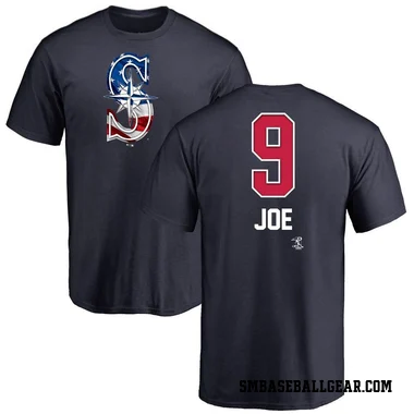 Navy Youth Connor Joe Seattle Mariners Name and Number Banner Wave T-Shirt -