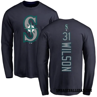 Navy Youth Weston Wilson Seattle Mariners Backer Long Sleeve T-Shirt -