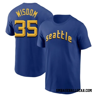 Royal Men's Patrick Wisdom Seattle Mariners 2023 City Connect T-Shirt