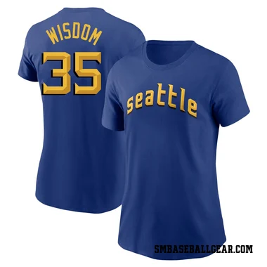 Royal Women's Patrick Wisdom Seattle Mariners 2023 City Connect T-Shirt