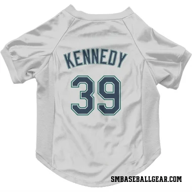 White Seattle Mariners Buddy Kennedy   Dog & Cat Pet Jersey