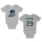 White Seattle Mariners Cal Raleigh   Newborn & Infant Bodysuit