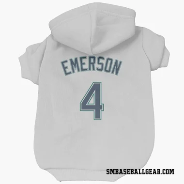 White Seattle Mariners Colt Emerson   Dog & Cat Pet Hoodie