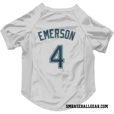 White Seattle Mariners Colt Emerson   Dog & Cat Pet Jersey