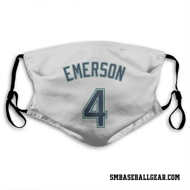 White Seattle Mariners Colt Emerson   Face Mask