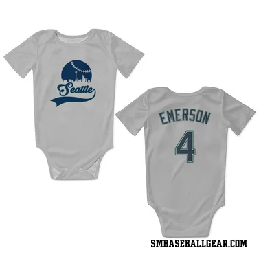 White Seattle Mariners Colt Emerson   Newborn & Infant Bodysuit
