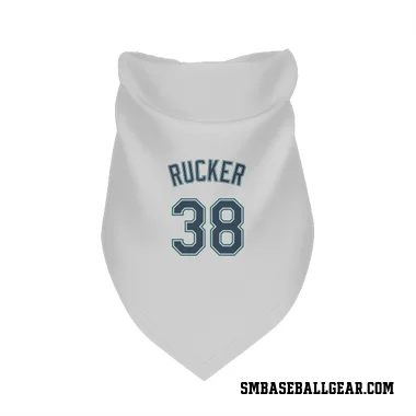 White Seattle Mariners Michael Rucker   Dog & Cat Pet Bandana