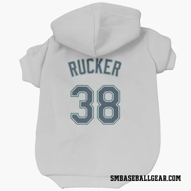 White Seattle Mariners Michael Rucker   Dog & Cat Pet Hoodie