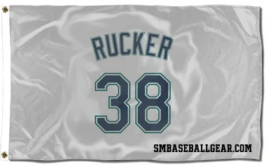 White Seattle Mariners Michael Rucker   Flag (3 X 5)