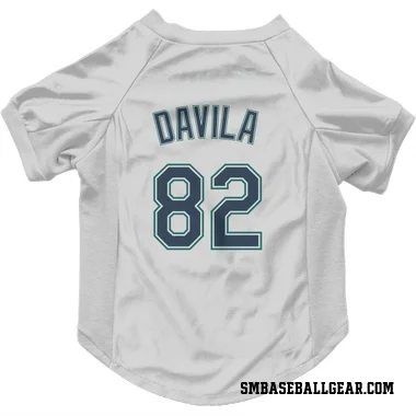 White Seattle Mariners Nick Davila   Dog & Cat Pet Jersey