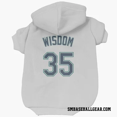 White Seattle Mariners Patrick Wisdom   Dog & Cat Pet Hoodie