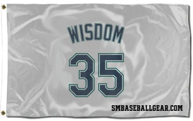 White Seattle Mariners Patrick Wisdom   Flag (3 X 5)