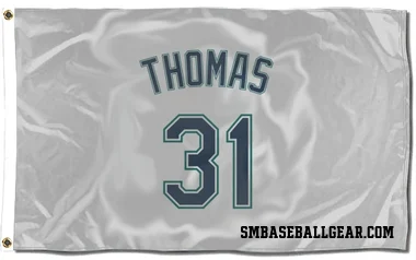 White Seattle Mariners Rhylan Thomas   Flag (3 X 5)