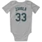 White Seattle Mariners Seby Zavala   Newborn & Infant Bodysuit