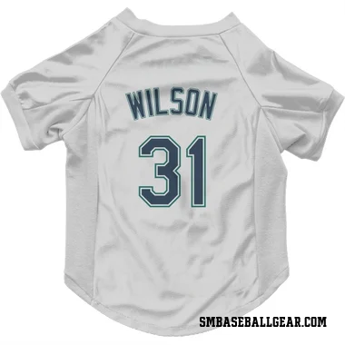 White Seattle Mariners Weston Wilson   Dog & Cat Pet Jersey