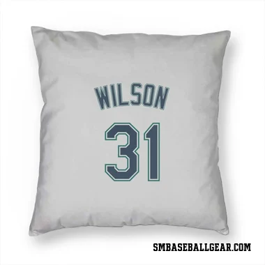 White Seattle Mariners Weston Wilson   Pillow Cover (18 X 18)